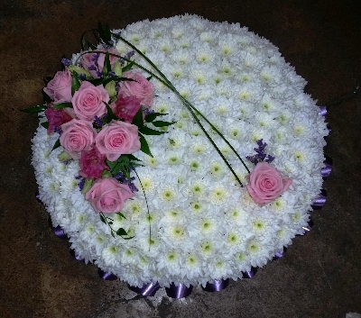 Based Pink, Lilac and White Posy Pad