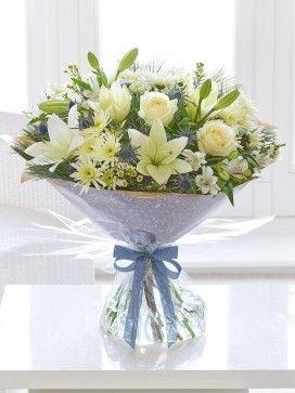 Winter White Hand tied