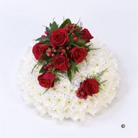 Based Red and White Posy Pad