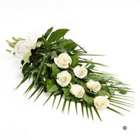 Simple 6 Rose Sheaf   White