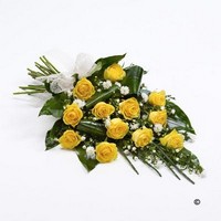 Classic 12 Rose Sheaf   Yellow