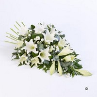 White Lily Single Ended Spray