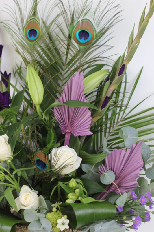 Purple Peacock Bouquet